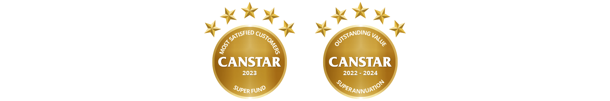 Canstar’s 2023 Most Satisfied Customers: Super Fund Award, Outstanding Value Award – Superannuation 2022-2024